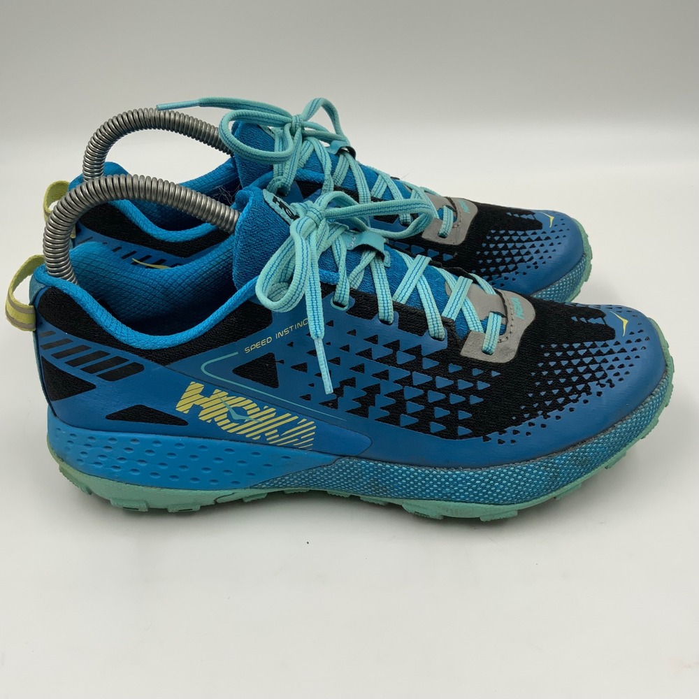 Hoka One One Speed Instinct 2 Womens Trail Running Shoes Blue US 7.5 - Picture 3 of 7